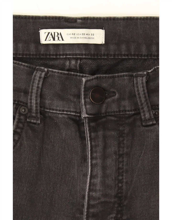 Мужские джинсовые шорты карго Zara EU 42, большие, W32, серые, хлопок