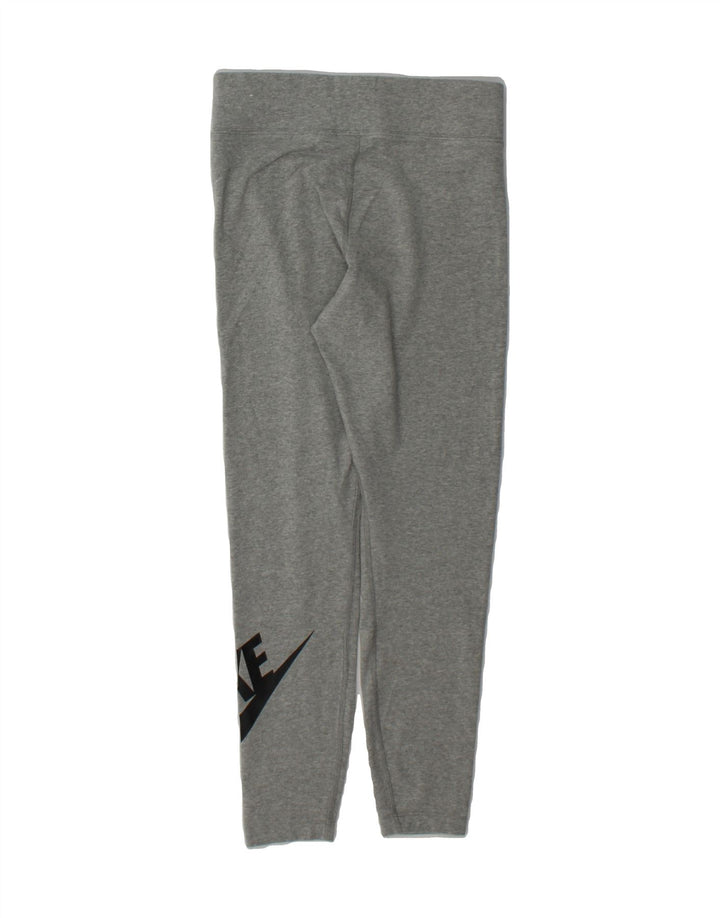 NIKE Womens Graphic Leggings UK 12 Medium  Grey Cotton Vintage Nike and Second-Hand Nike from Messina Hembry 