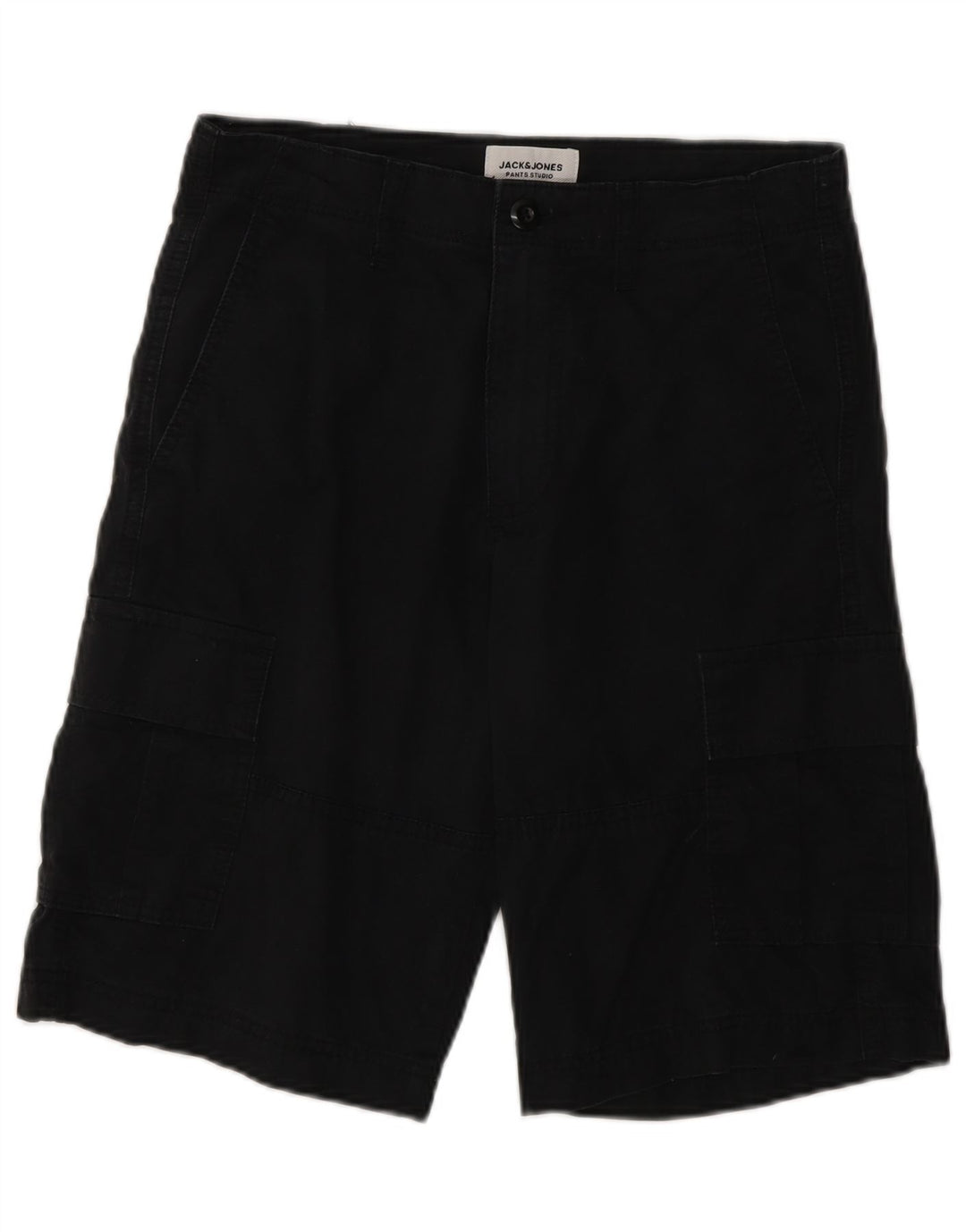 Мужские шорты карго Jack & Jones XS W26, черные, хлопок