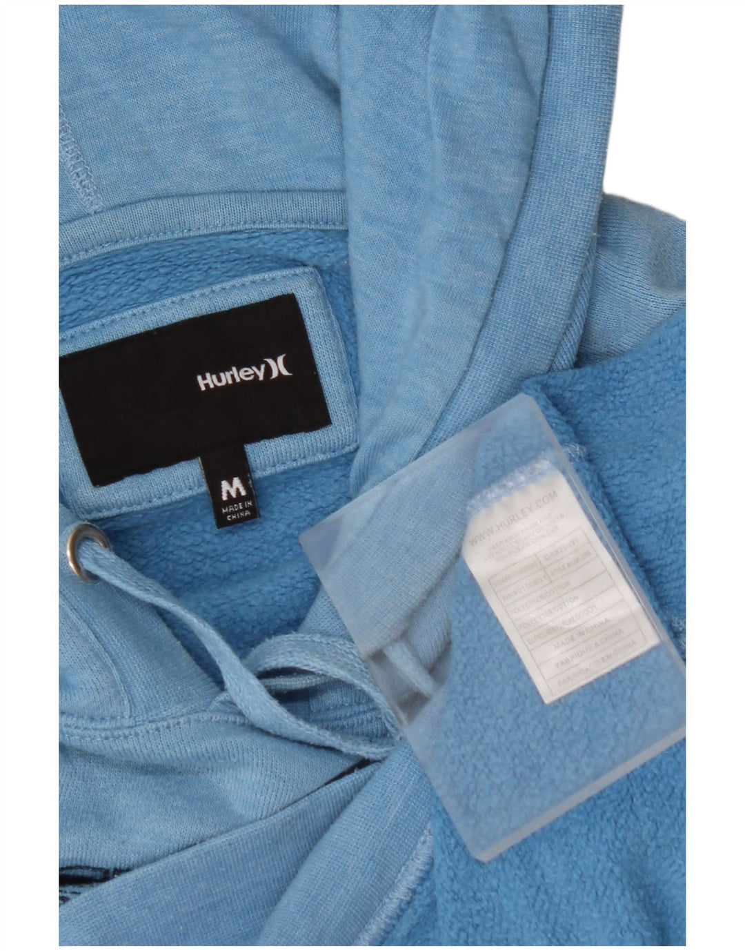 HURLEY Женский джемпер с капюшоном California Graphic UK 14, средний синий полиэстер