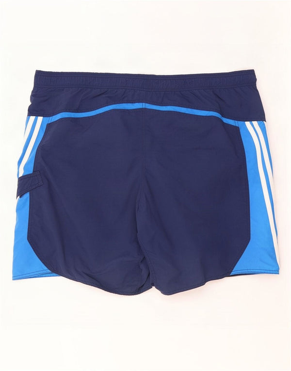 Мужские шорты для плавания Adidas XL, темно-синие, нейлон с цветными блоками