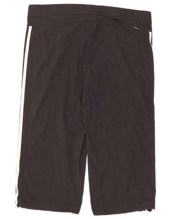 Женские спортивные шорты-бермуды ADIDAS Climalite UK 14, средний черный, полиамид