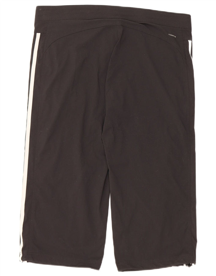 Женские спортивные шорты-бермуды ADIDAS Climalite UK 14, средний черный, полиамид