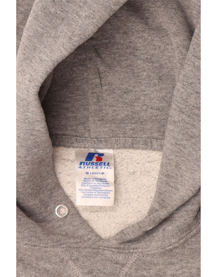 Мужской джемпер с капюшоном RUSSELL ATHLETIC, маленький серый, полиамид