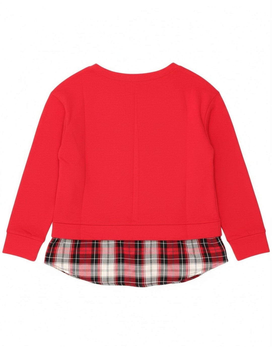 Женский топ Izod с длинным рукавом UK 14, большой красный клетчатый хлопок, хлопок