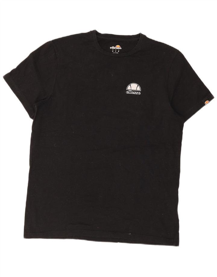 ELLESSE Мужская футболка из хлопка среднего размера, черная