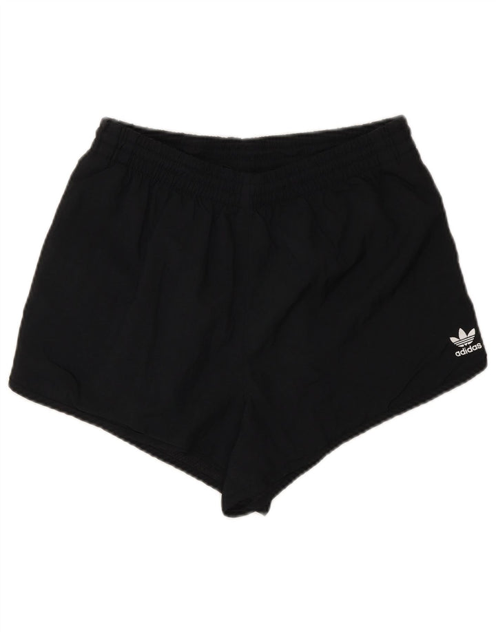 Женские спортивные шорты Adidas UK 12, средний черный полиэстер