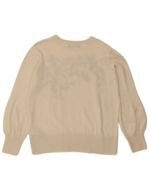 Женский джемпер с вырезом «лодочка» Marks & Spencer, Великобритания 14, большой Off White