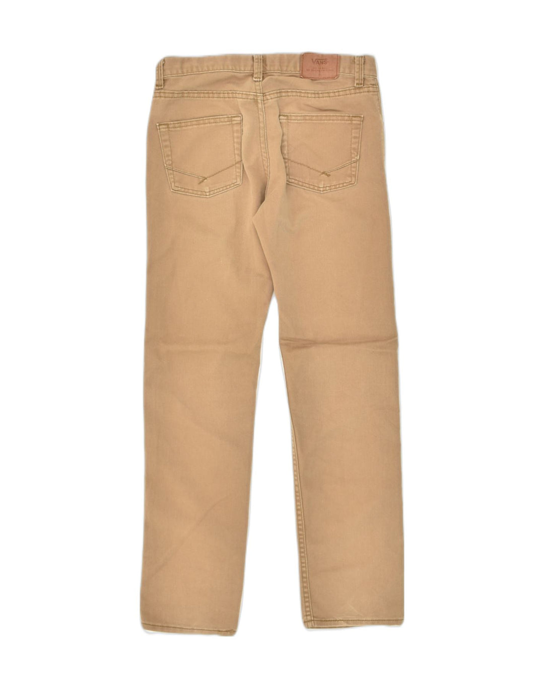 VANS Womens Straight Standard Fit Casual Trousers W28 L28  Beige Cotton | Vintage Vans | Thrift | Second-Hand Vans | Used Clothing | Messina Hembry 