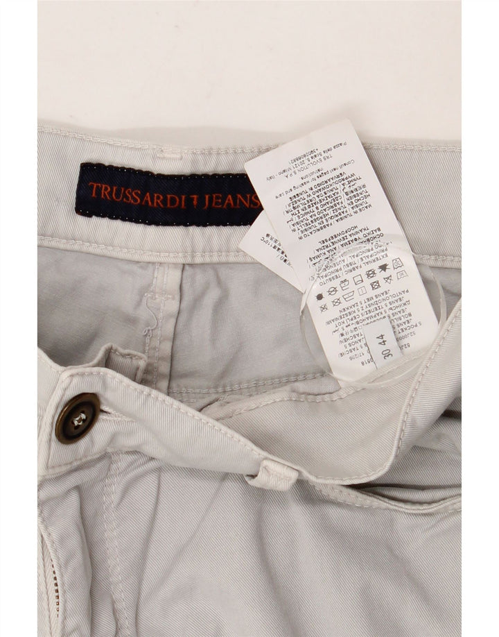 TRUSSARDI Женские прямые джинсы W30 L30 Серые, хлопок