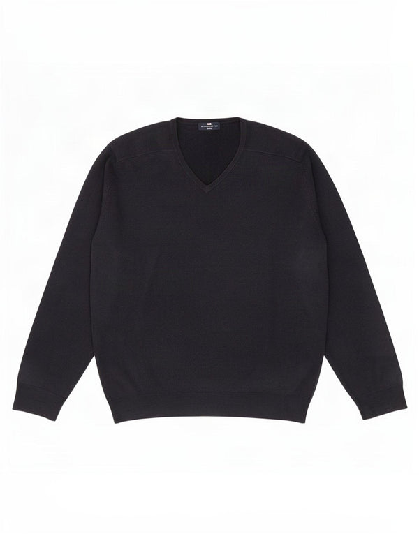 Мужской джемпер с v-образным вырезом Marks & Spencer Blue Harbour 2XL темно-синий акрил