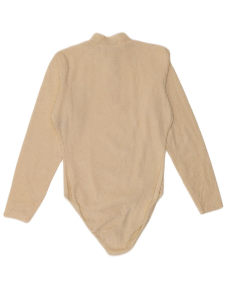 FILA Женское флисовое боди с длинными рукавами IT 42 Medium Off White