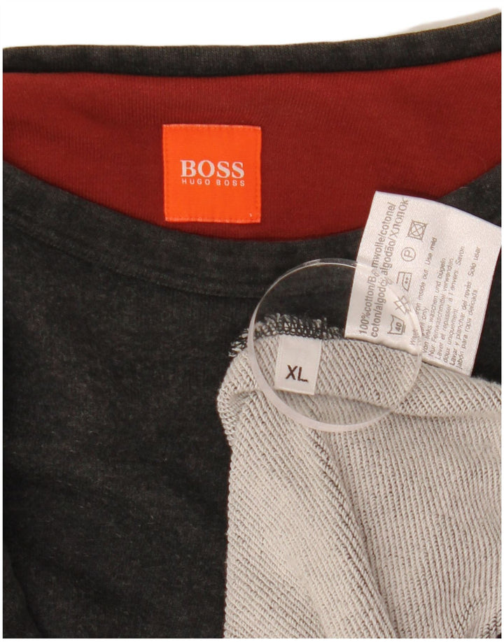 Мужской свитшот Hugo Boss XL, серый хлопок