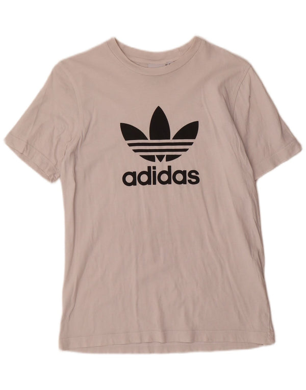 Мужская футболка с рисунком Adidas, маленькая белая