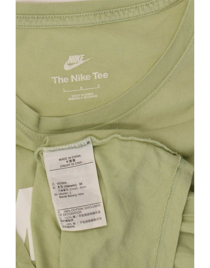 Мужская футболка с рисунком Nike, большой зеленый хлопок