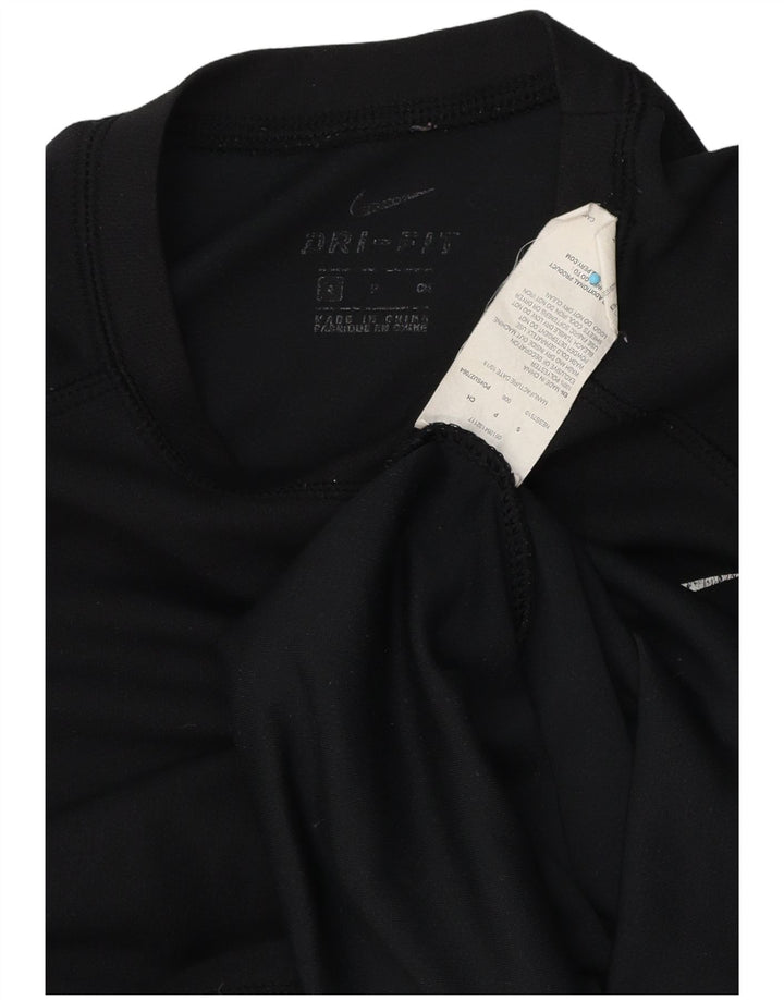 Мужская футболка Nike Dri Fit, маленький черный полиэстер