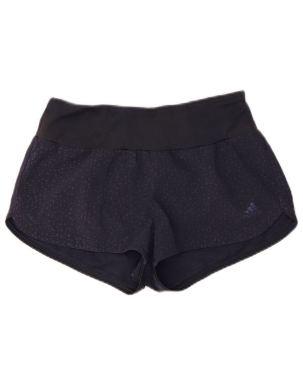 Женские спортивные шорты Adidas Climalite UK 4/6 XS Темно-синие в пятнистый цвет