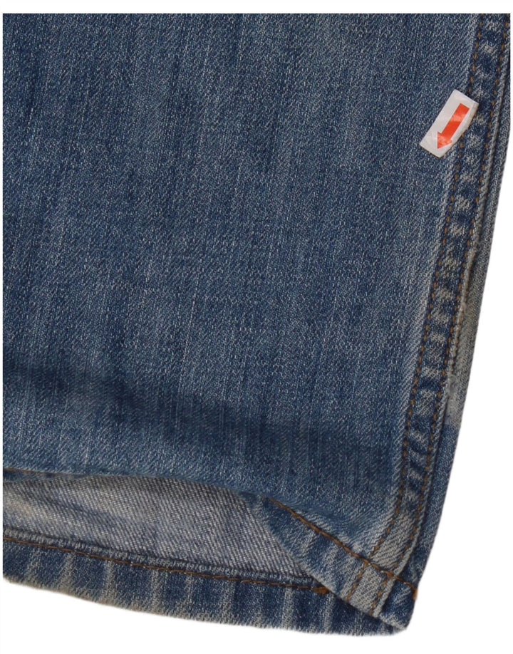 Мужские прямые джинсы LEVI'S 514 W34 L32 синие, хлопок