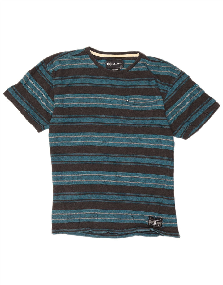 Billabong Мужская футболка из хлопка в большую синюю полоску