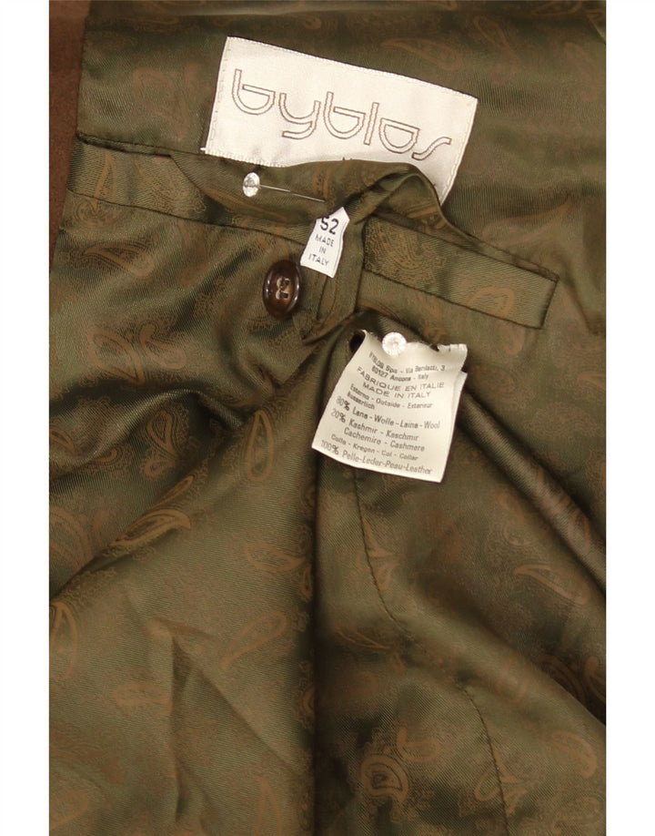 Мужское двубортное пальто Byblos IT 52 XL Коричневое Шерсть