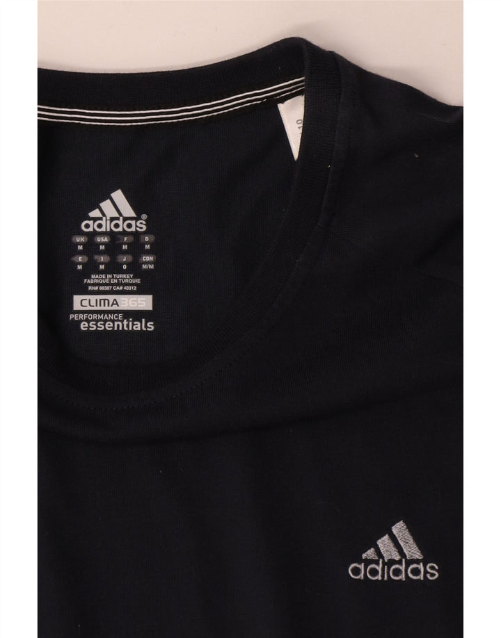 Adidas Mens Clima 365 Футболка Топ Среднего Темно-Синего Хлопка