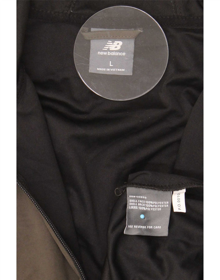 Мужской спортивный костюм New Balance с капюшоном, верхняя куртка, большой цвет, полиэстер цвета хаки