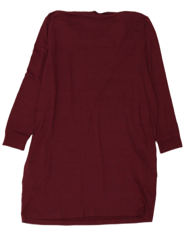 Женское платье-джемпер с длинными рукавами Marks & Spencer UK 24 4XL бордовое