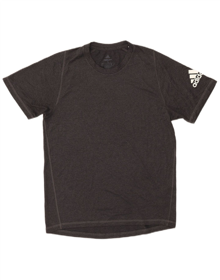 Мужская футболка Adidas Aeroready с рисунком, маленький серый полиэстер