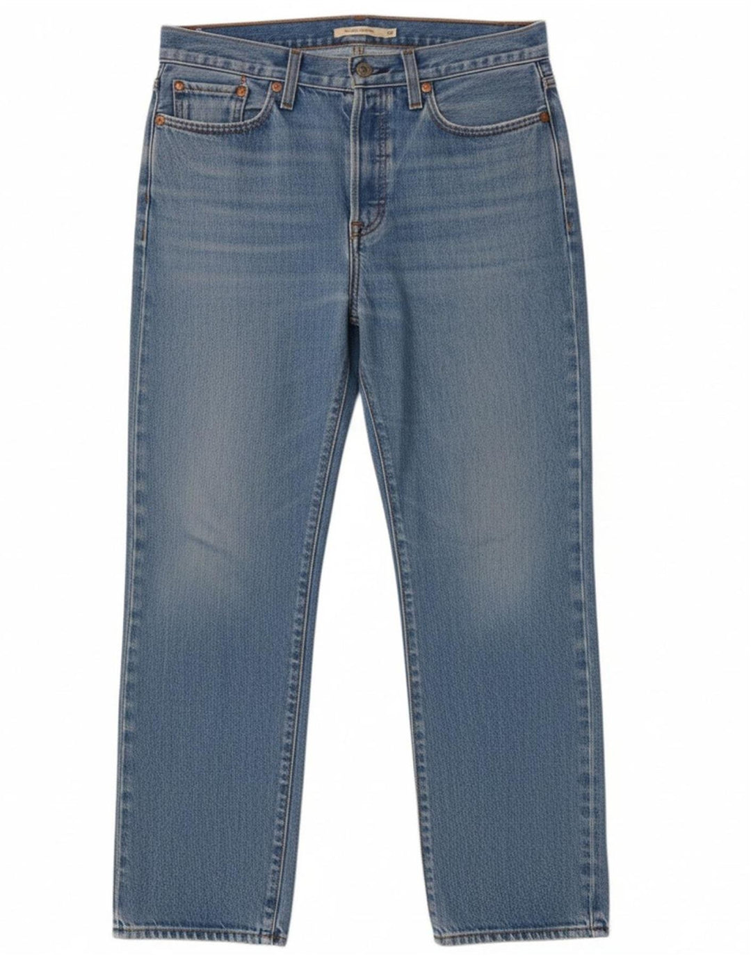 LEVI'S Mens Wedgie Straight Jeans W29 L28 Blue Cotton