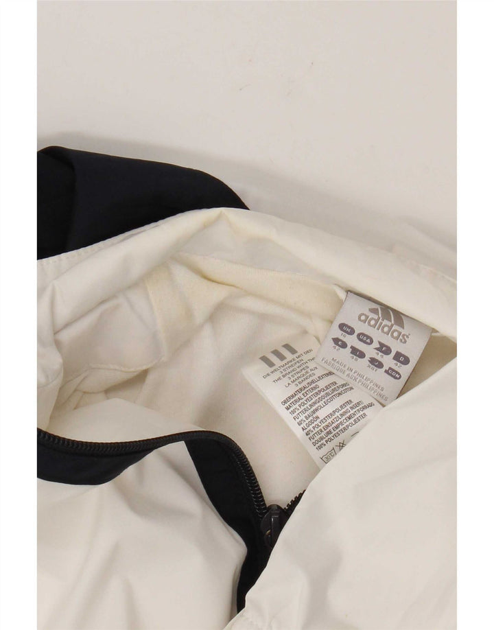 Женский спортивный костюм Adidas Top Jacket UK 16, большой белый полиэстер с цветными блоками
