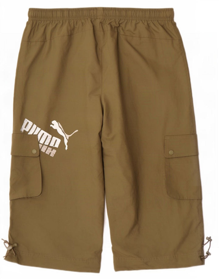 Мужские спортивные шорты-бермуды с рисунком Puma XL, хаки