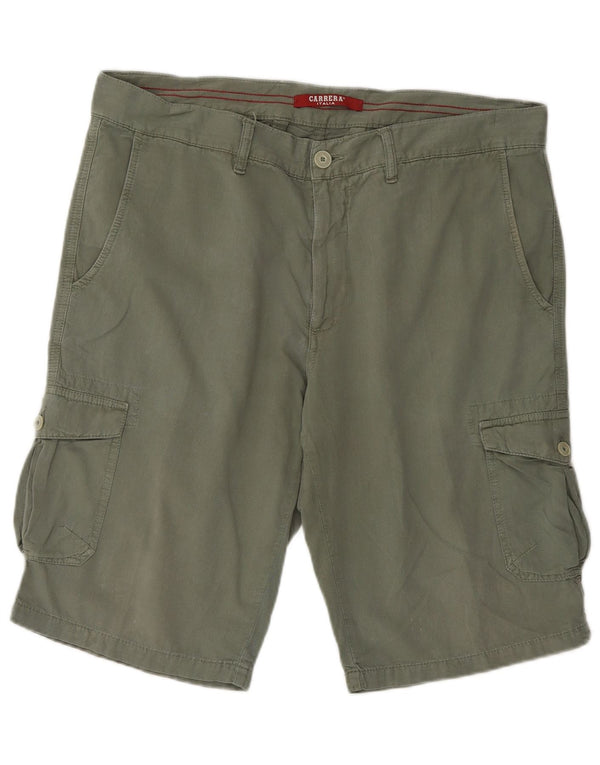 Carrera Mens 618 Regular Fit Шорты-карго IT 52 XL W36 Зеленый хлопок