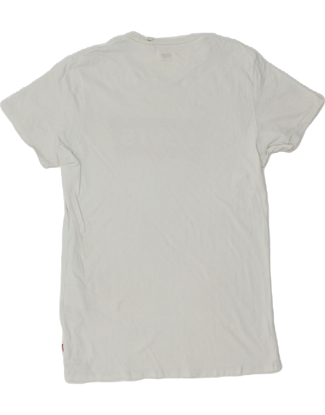LEVI'S Womens Graphic T-Shirt Top UK 12 Medium White Cotton Vintage Levi's and Second-Hand Levi's from Messina Hembry 