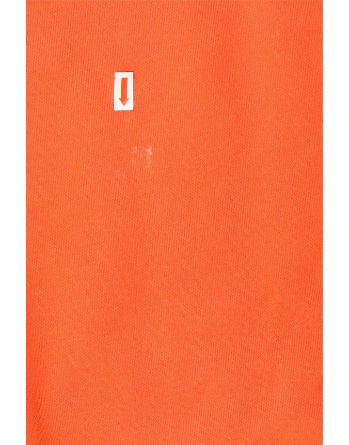 Женский свитер оверсайз с рисунком PUMA, размер UK 10, маленький оранжевый, хлопок