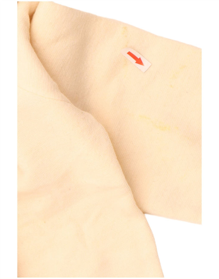 Мужской джемпер с круглым вырезом Zara, большой бежевый акрил