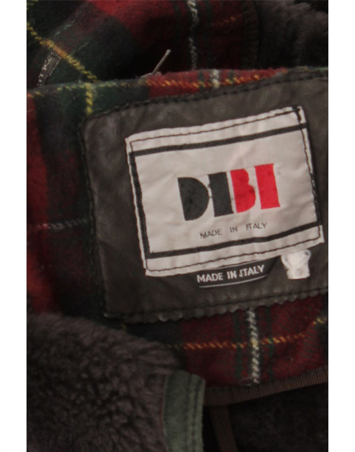 Мужская короткая дубленка Dibi UK 40, большая зеленая