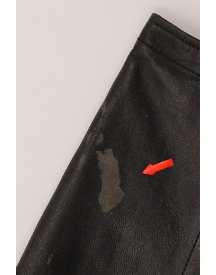 Мужская кожаная куртка-бомбер Conbipel IT 48 Medium Black Leather