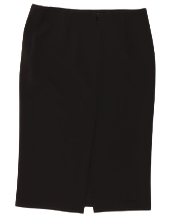 Benetton Женская прямая юбка IT 40 Small W28 Черный Полиэстер