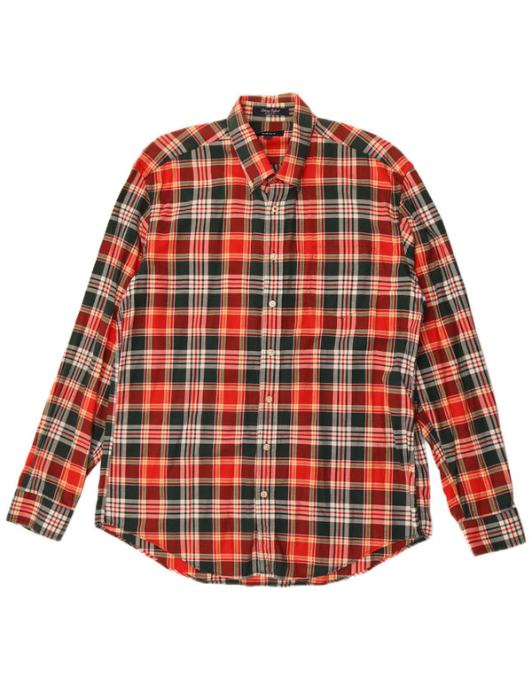 Мужская рубашка стандартного кроя Gant XL, хлопковая красная клетка