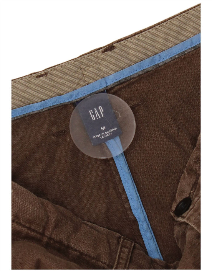 Мужские шорты-бермуды свободного кроя Gap Regular W32, коричневые льняные