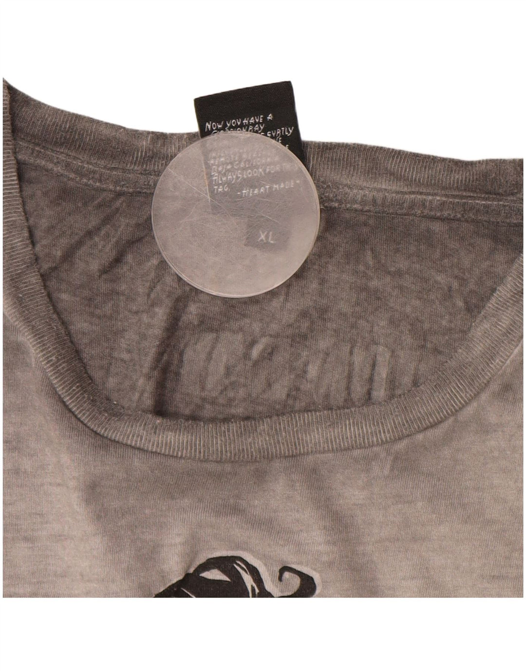 Мужской топ с рисунком Scorpion Bay, серый хлопок, длинный рукав, размер XL