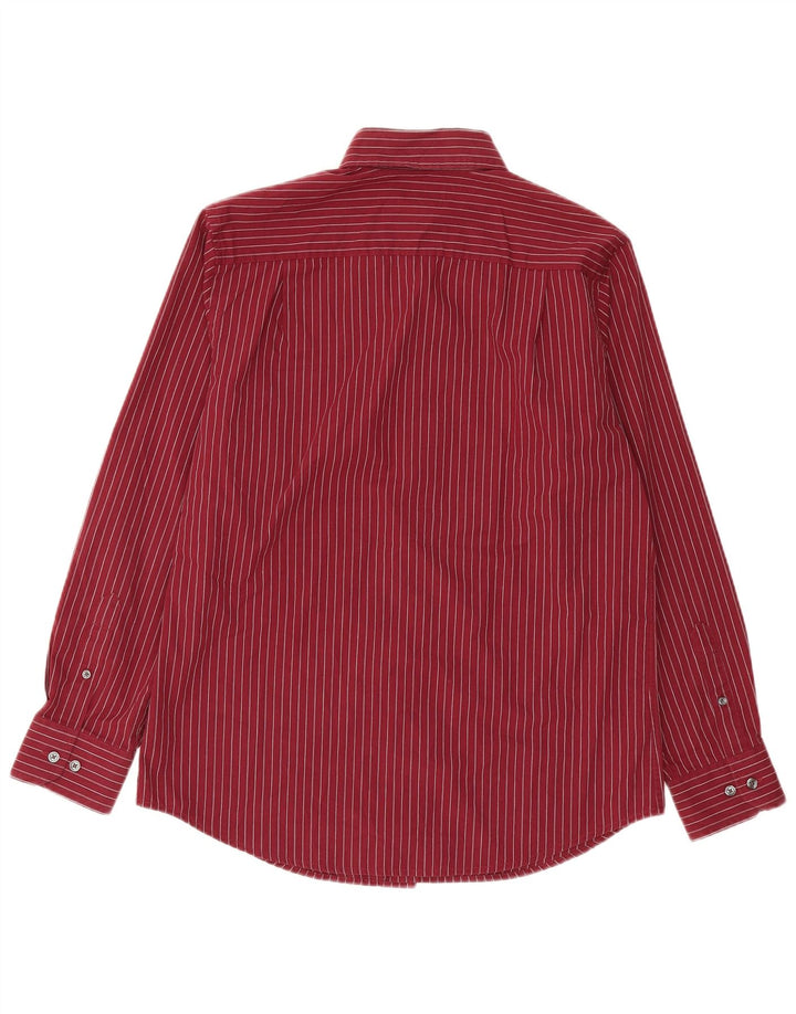 Мужская рубашка DOCKERS, размер 15 1/2, средний бордовый, хлопок в тонкую полоску