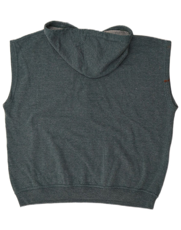 DIADORA Мужской джемпер без рукавов с капюшоном, большой синий, хлопок