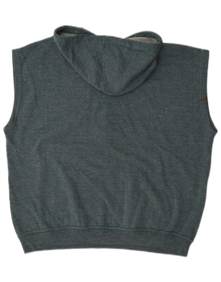 DIADORA Мужской джемпер без рукавов с капюшоном, большой синий, хлопок