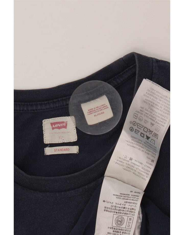 Мужская футболка Levi's Top XL Темно-синяя, хлопок