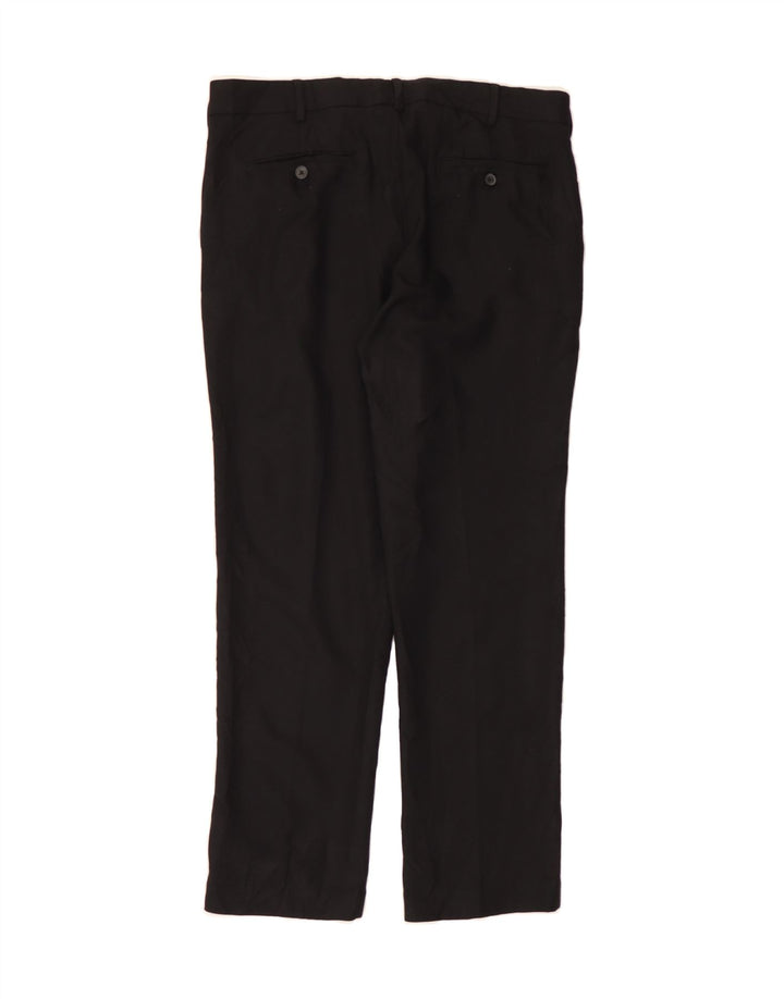 IZOD Mens Slim Chino Trousers W34 L30 Black Polyester Vintage Izod and Second-Hand Izod from Messina Hembry 