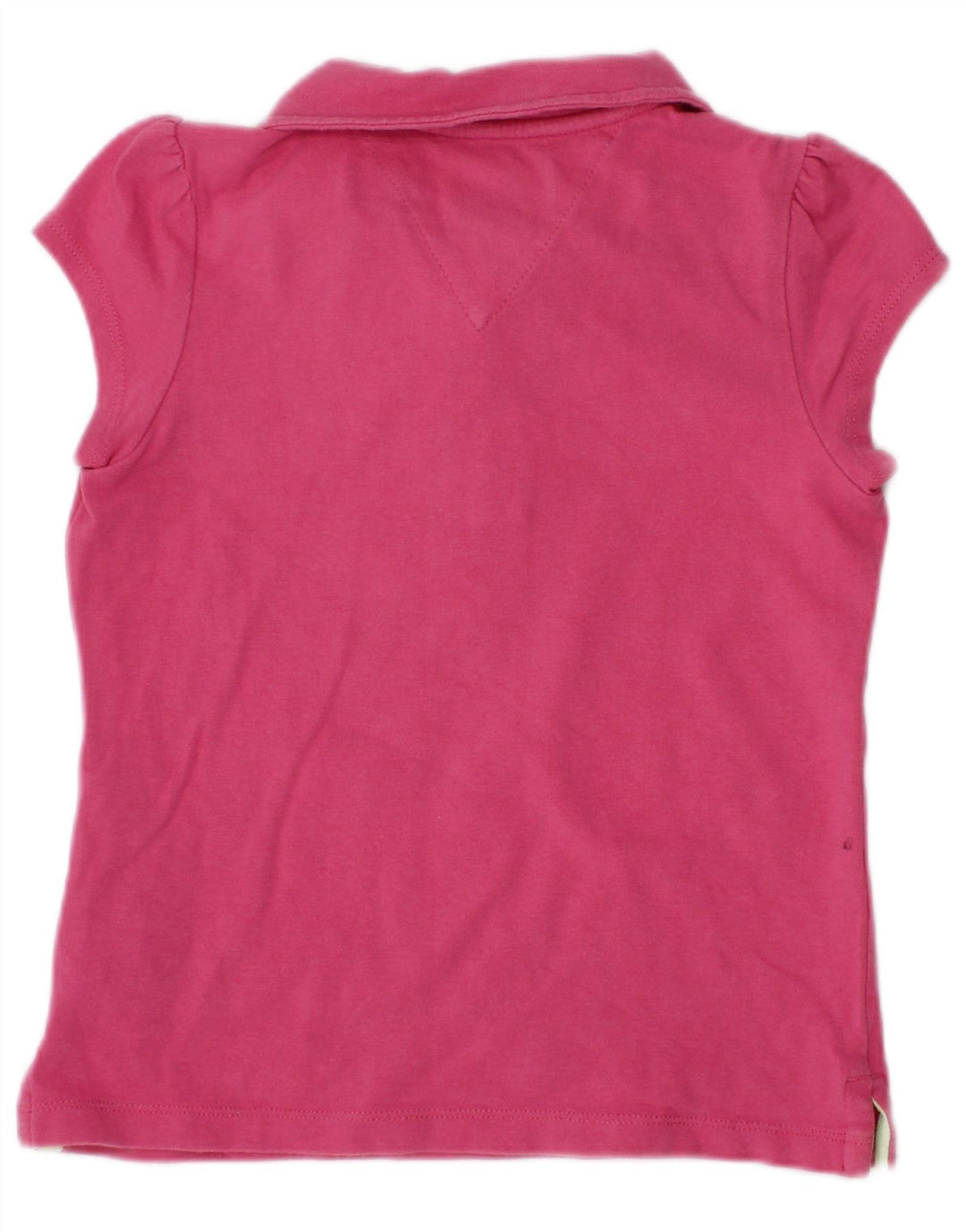 TOMMY HILFIGER Рубашка-поло для маленьких девочек 18-24 месяцев, розовый хлопок