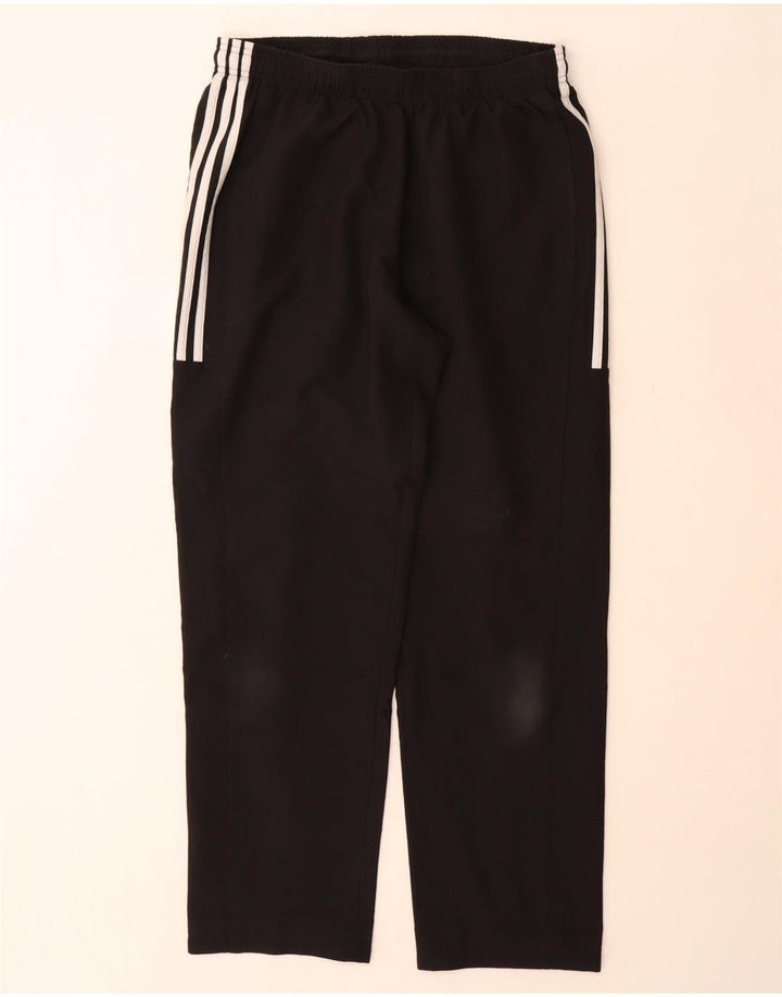 Мужские спортивные брюки Adidas Climalite с графическим рисунком, большие черные полиэстеровые брюки