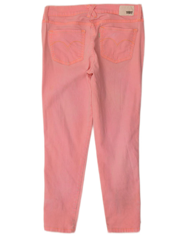 Женские укороченные джинсы скинни LEVI'S W29 L25, розовый хлопок
