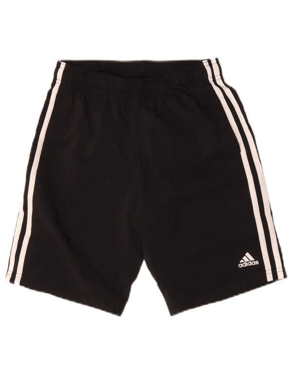 Спортивные шорты Adidas для мальчиков 9-10 лет, черный полиэстер